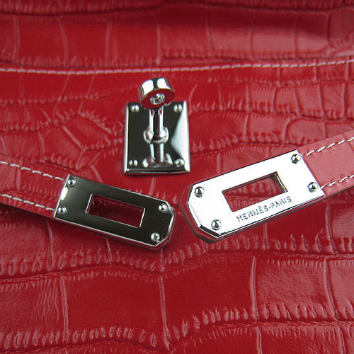 AAA Hermes Kelly 22 CM France Veins Leather Handbag Red H008 On Sale